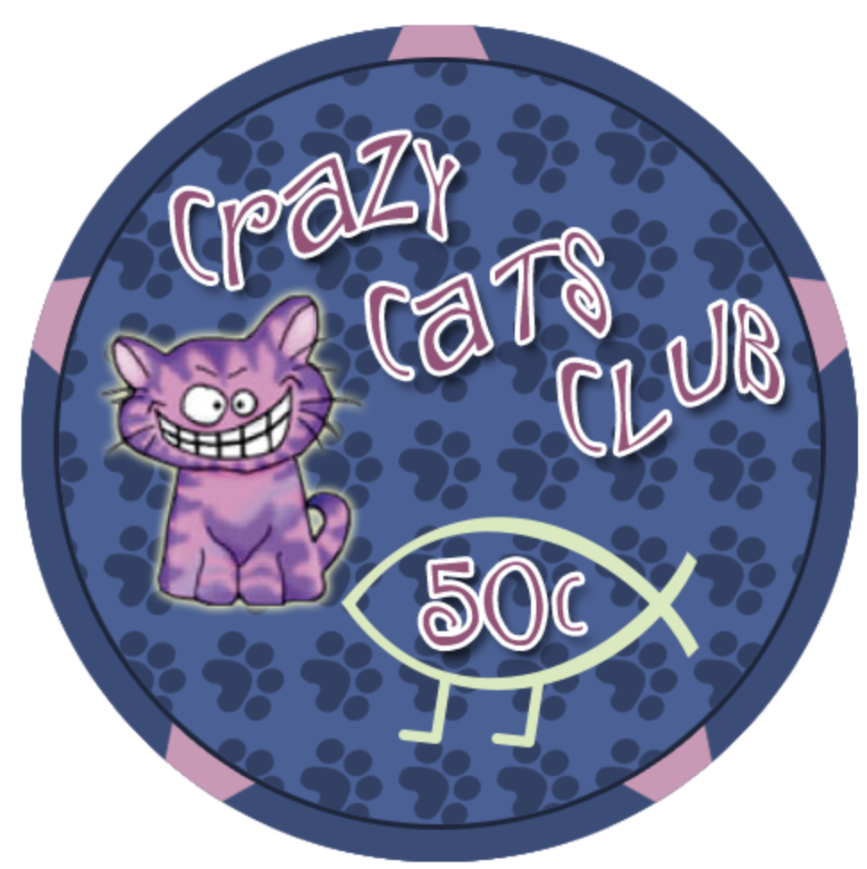 Crazycats chip 50 cents